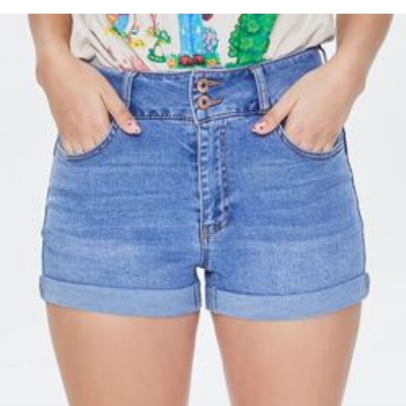 Forever 21 Uplyfter Denim Jean Shorts - Picture 3 of 6